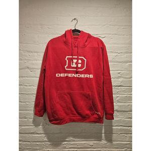 XFL Washington DC Defenders Football Red Hoodie Sweatshirt, Size L
